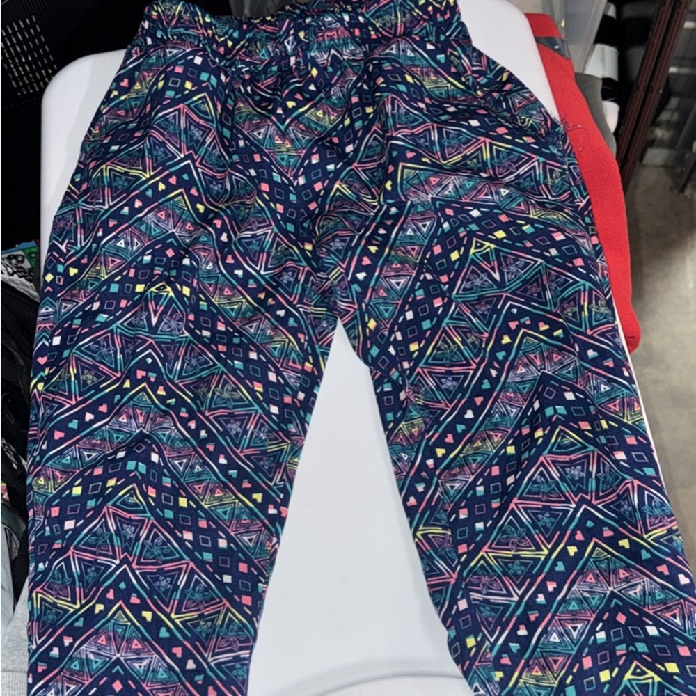 Colorful Geometric Patterned Pants
